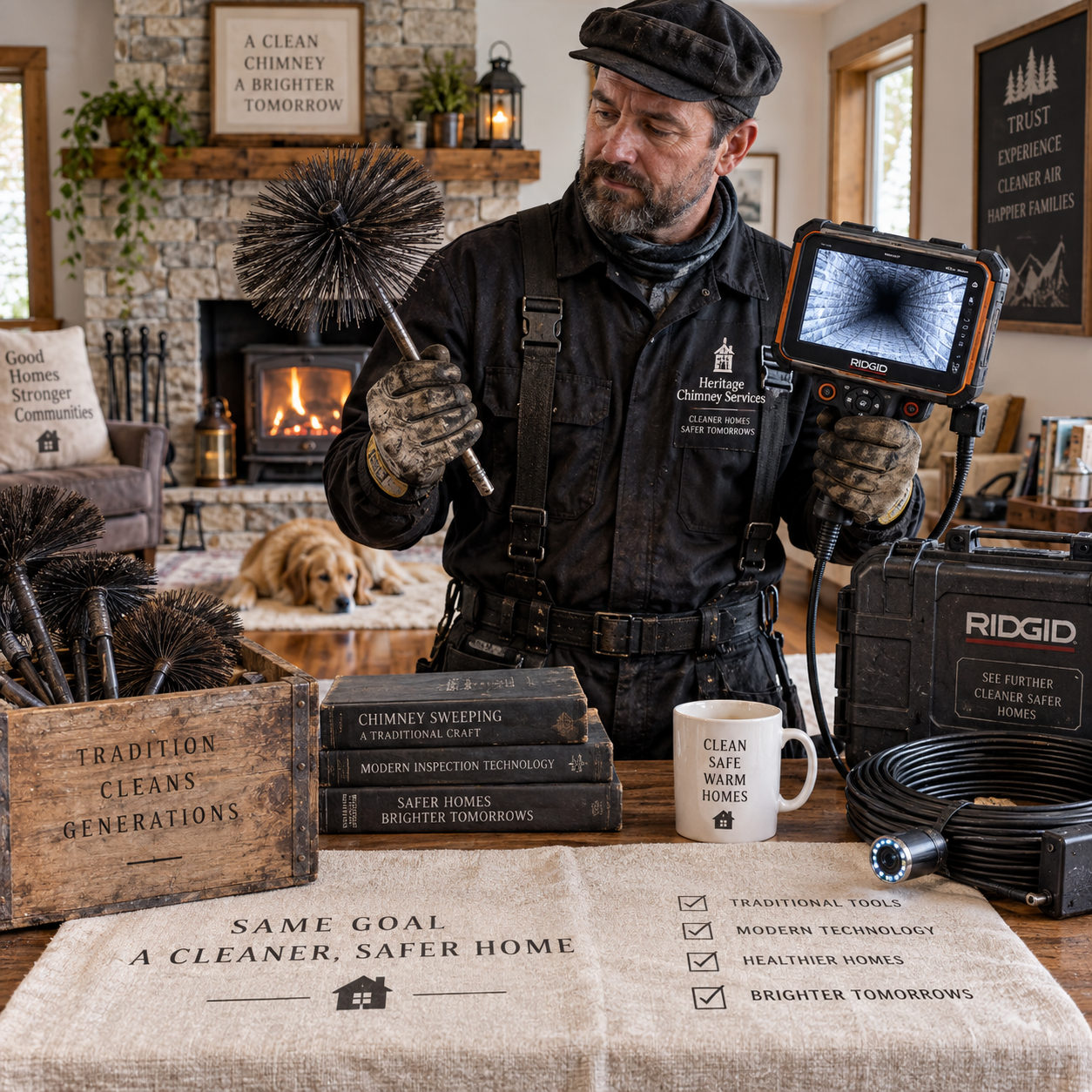 Moderne Methoden der Schornsteinreinigung: Tradition vs. Technologie